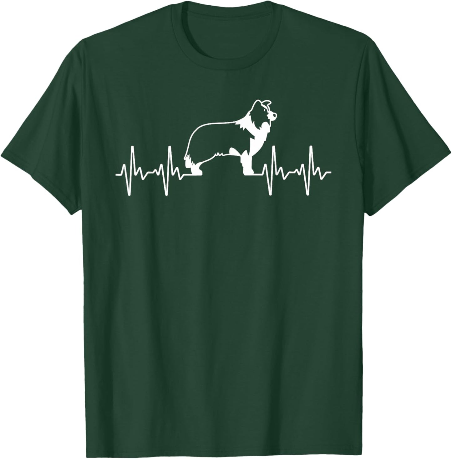 Border Collie Art Women Kids Border Collie Lover T-Shirt - T-Shirt | Forest