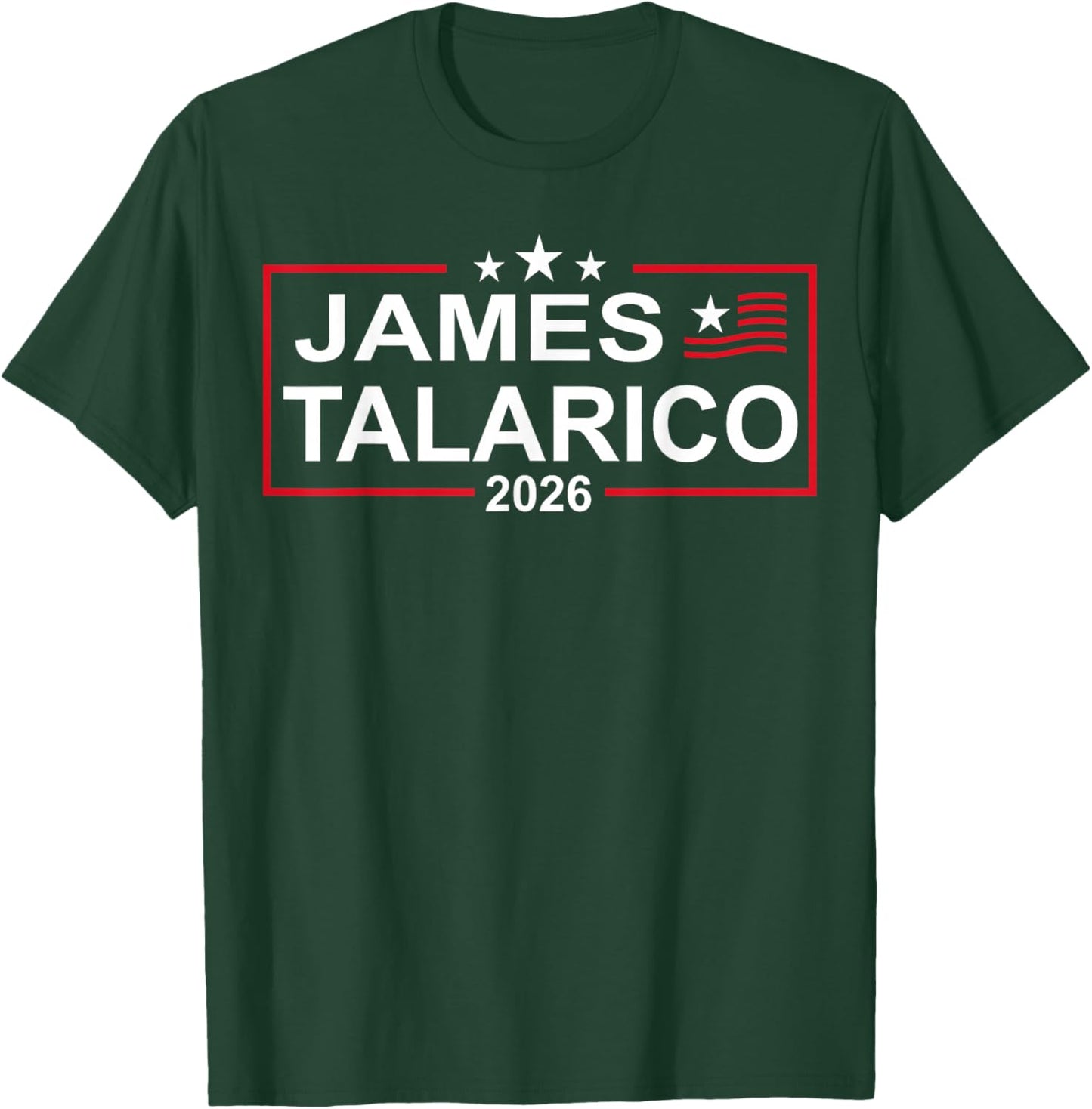 James Talarico for U.S. Senate from Texas 2026 Retro US Flag T-Shirt - T-Shirt | Forest