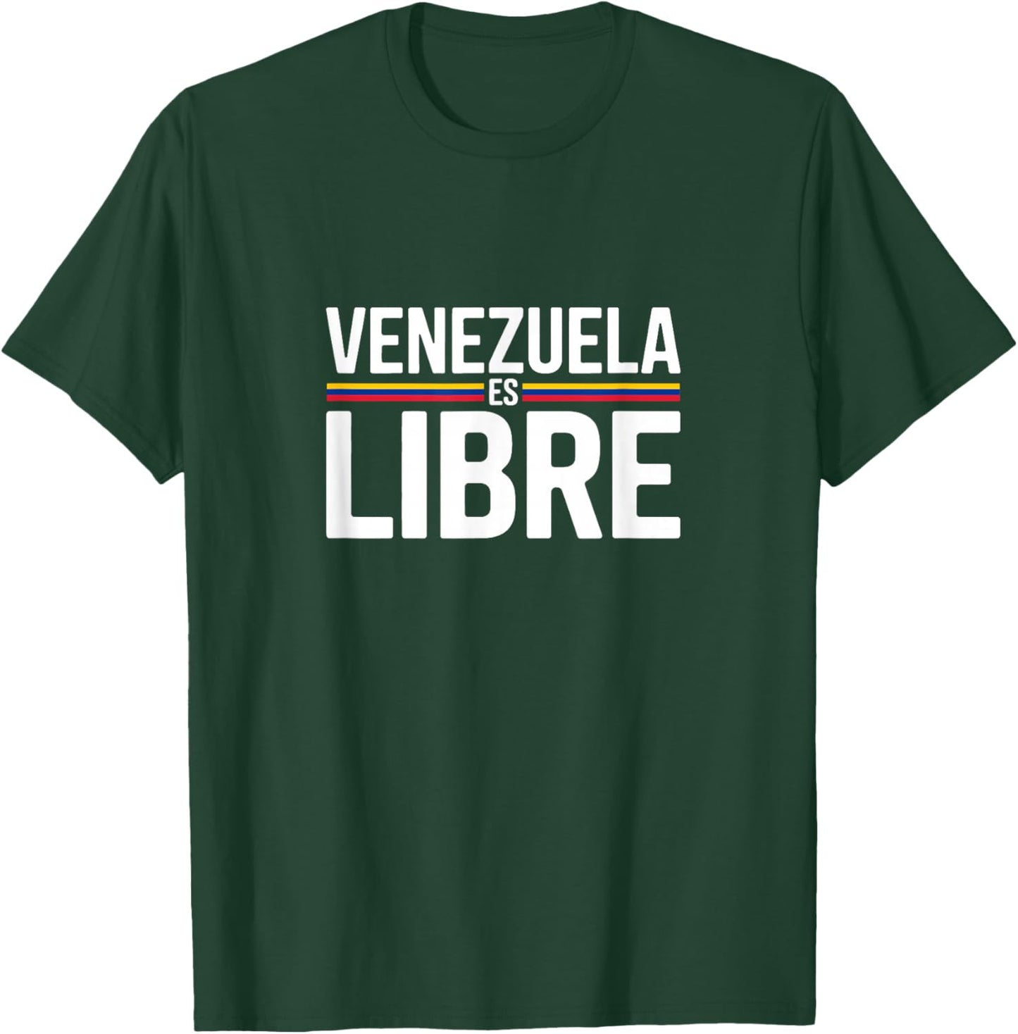 Venezuela ES Libre Venezuelan Freedom Pride T-Shirt - T-Shirt | Forest