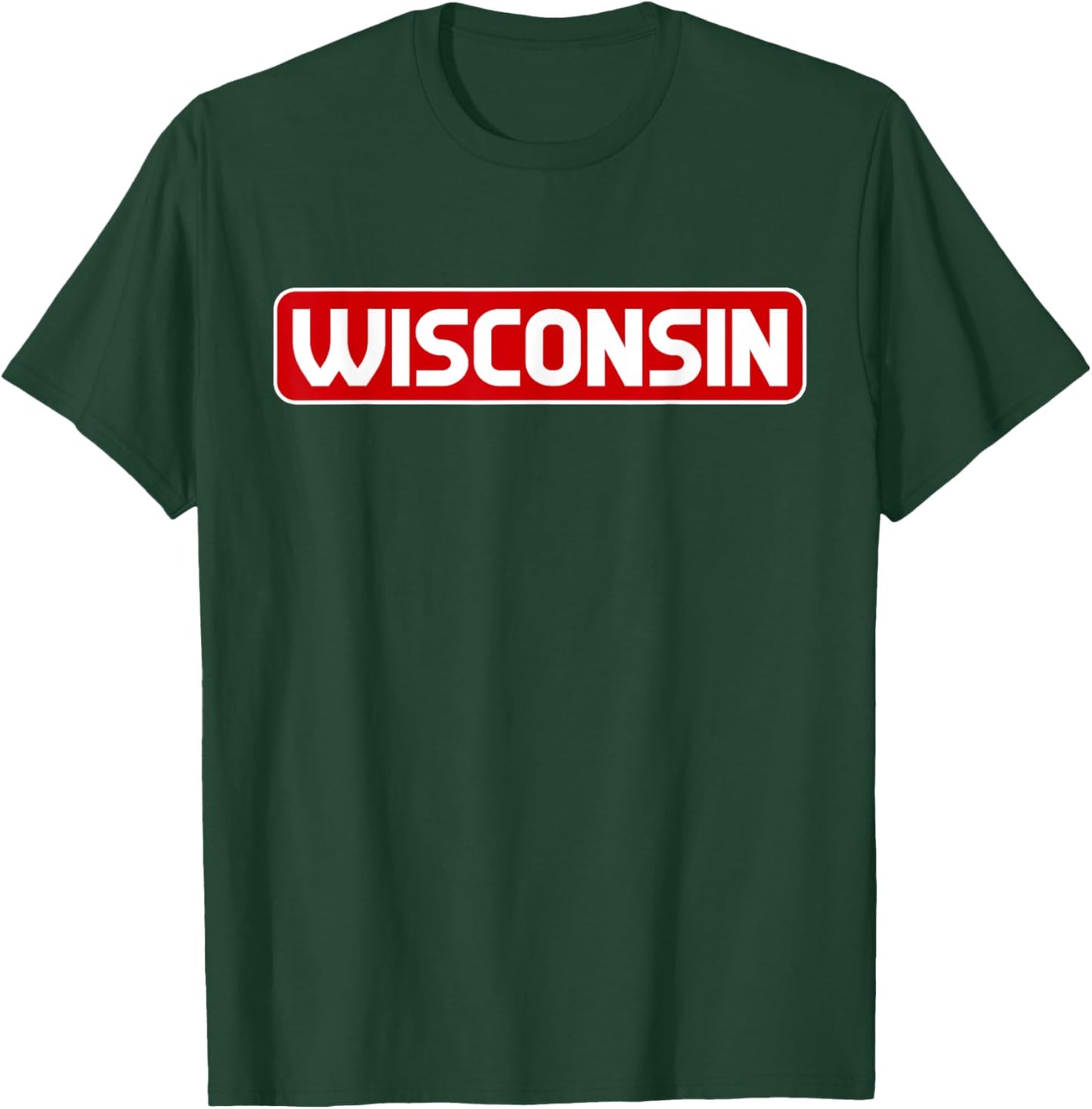 Wisconsin - Throwback Design - Classic T-Shirt - T-Shirt | Forest