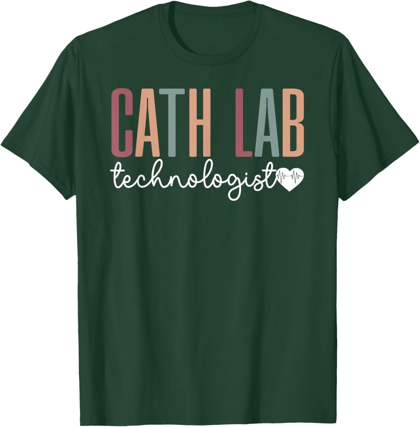 Boho Cath Lab Technologist Cardiac Cath Lab Technologist T-Shirt - T-Shirt | Forest
