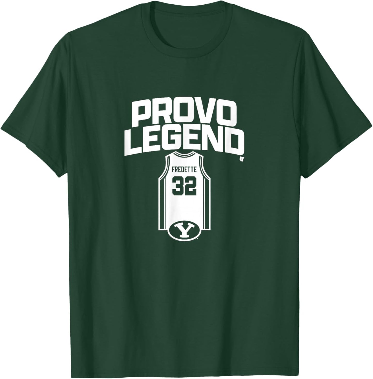 Jimmer Fredette - Provo Legend - BYU Cougars Basketball T-Shirt - T-Shirt | Forest