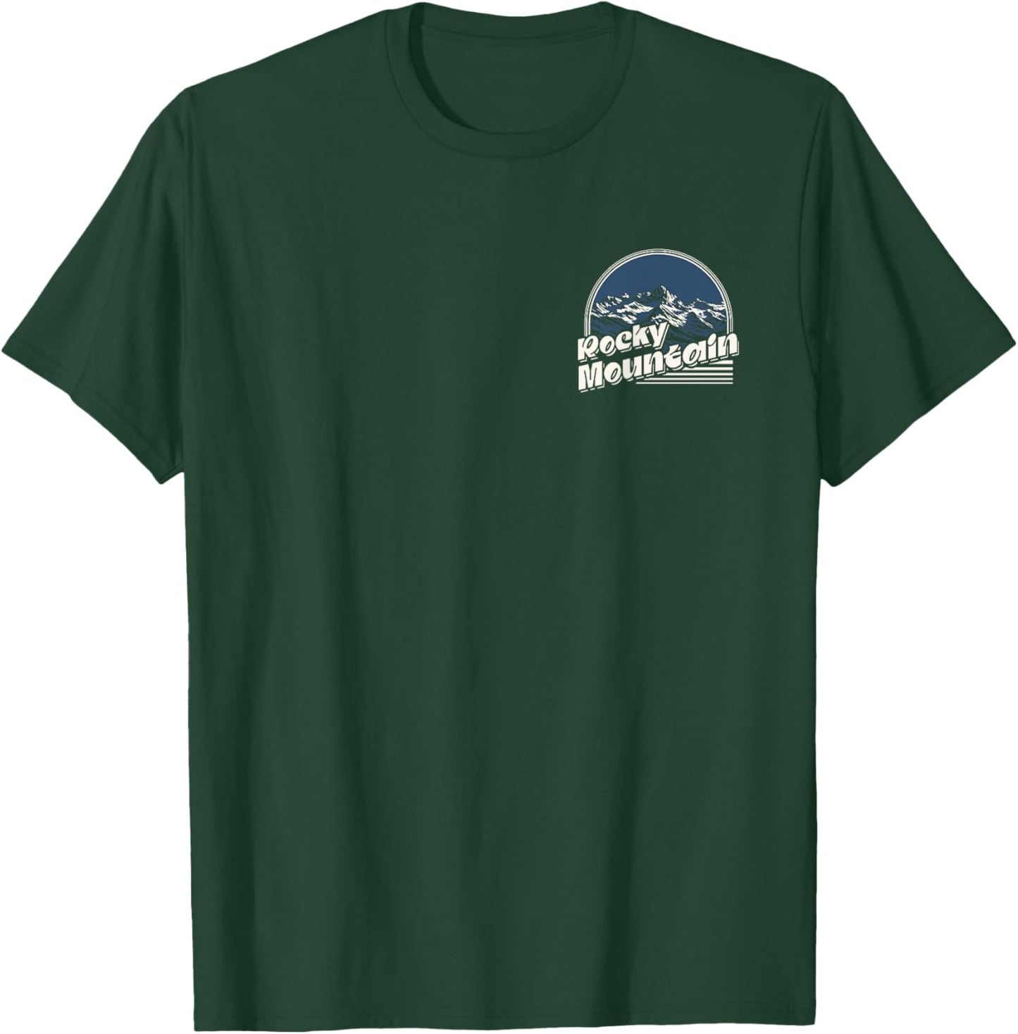 Rocky Mountain National (Design on Front and Back) T-Shirt - T-Shirt | Forest