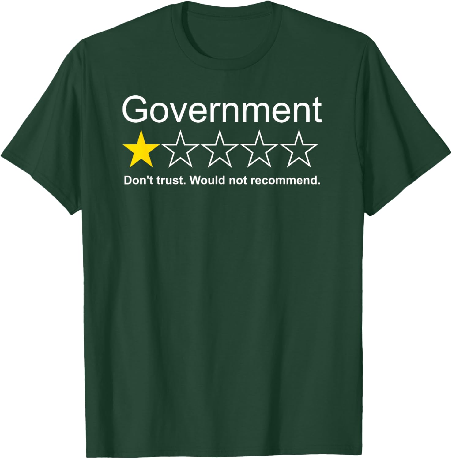 Government 1 Star T-Shirt - T-Shirt | Forest