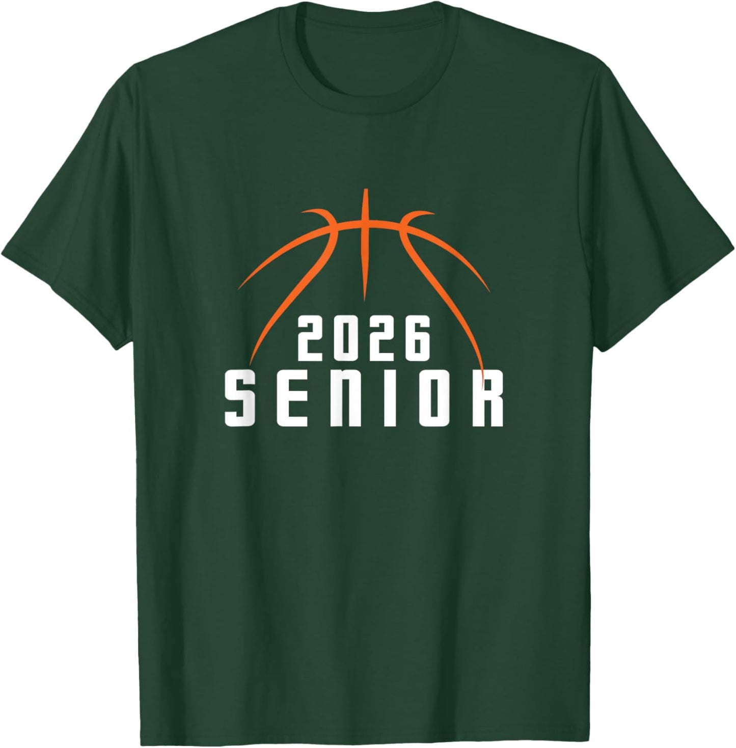 Graduate Senior Class of 2026 Basketball Player Graduation T-Shirt - T-Shirt | Forest