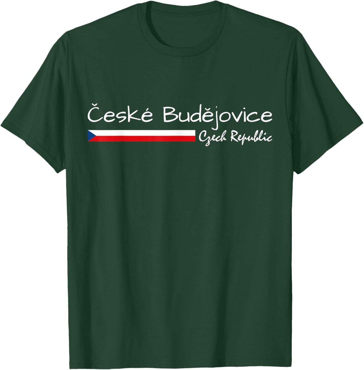 Ceske Budejovice Czech Republic, Czech Flag, C. Budejovice T-Shirt - T-Shirt | Forest