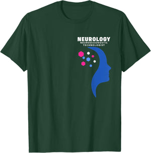 Neurology EEG Neurodiagnostic Technologist Neuroscience T-Shirt - T-Shirt | Forest