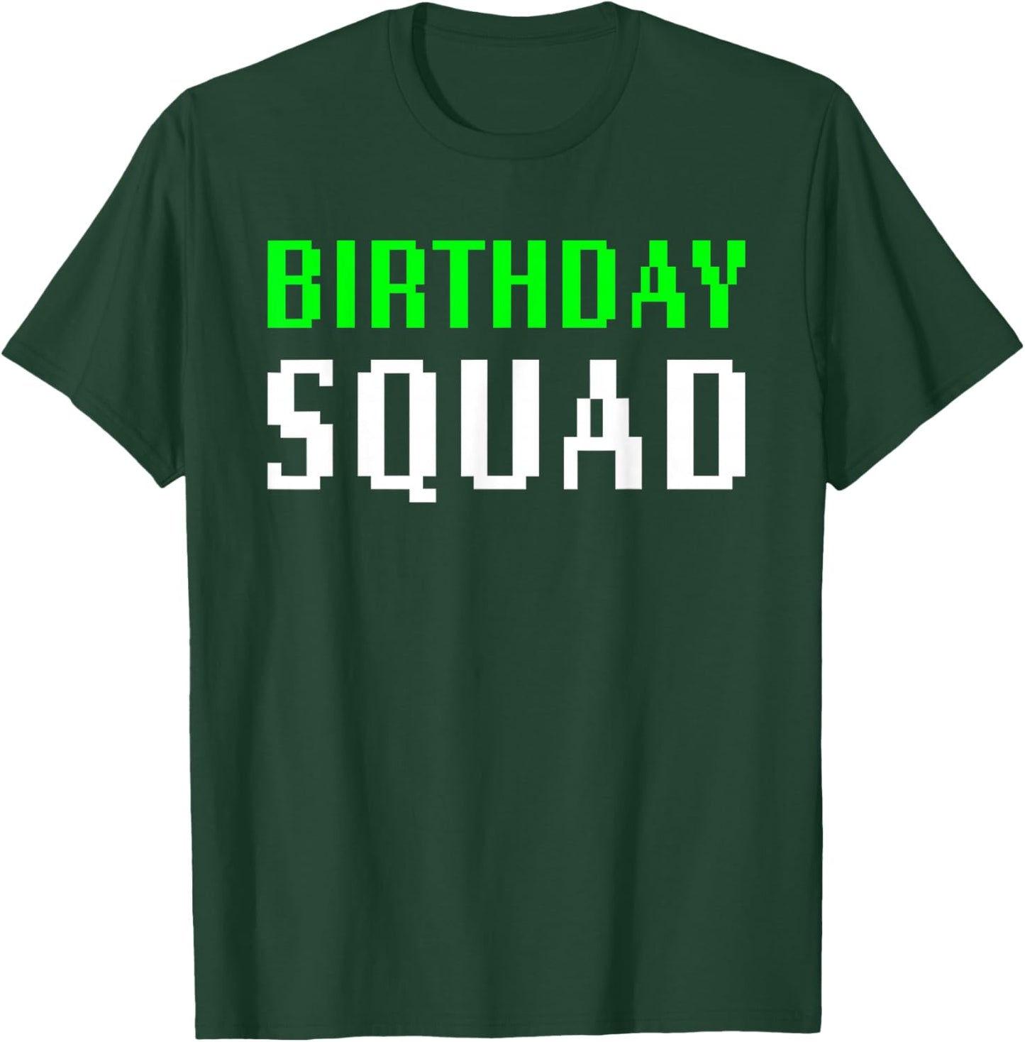 Birthday Squad Video Game Teen Boys Gaming Sleepover Party T-Shirt - T-Shirt | Forest