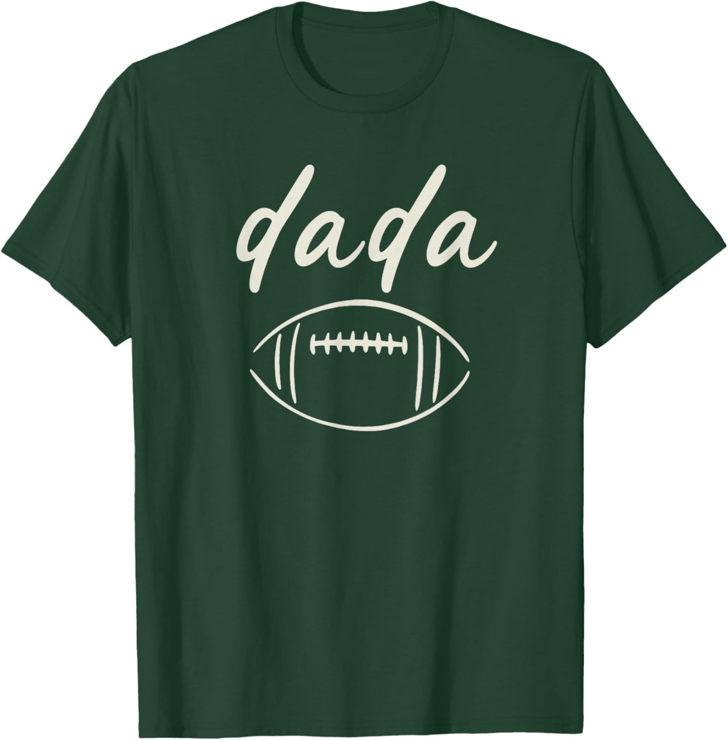 Dada of The 1 Year Old Football 1st Year Down Birthday Boy T-Shirt - T-Shirt | Forest