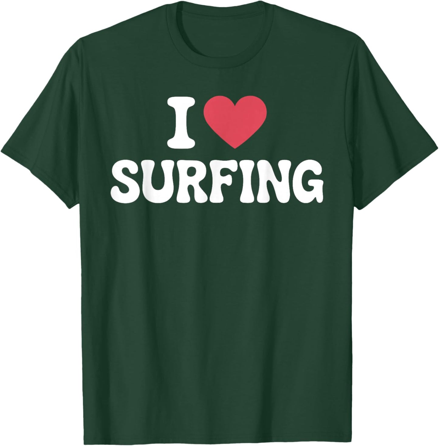 Surfing Art Women Surfer Surfboard Lover Surfing T-Shirt - T-Shirt | Forest