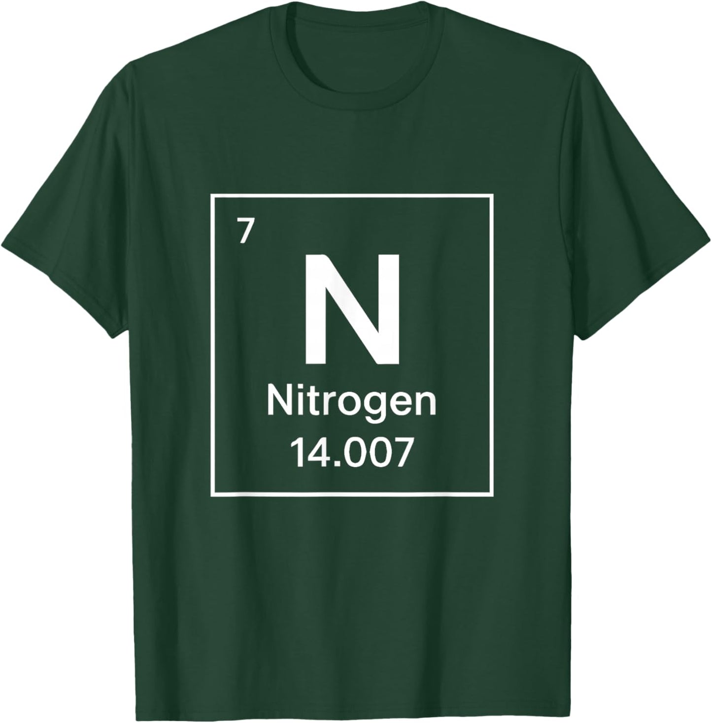 Periodic Table of Elements Nitrogen Element T-Shirt - T-Shirt | Forest