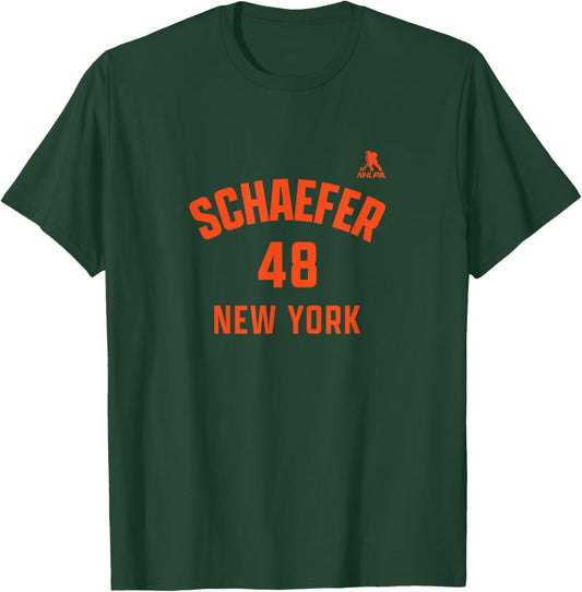 Matthew Schaefer: Long Island Name & Number T-Shirt - T-Shirt | Forest