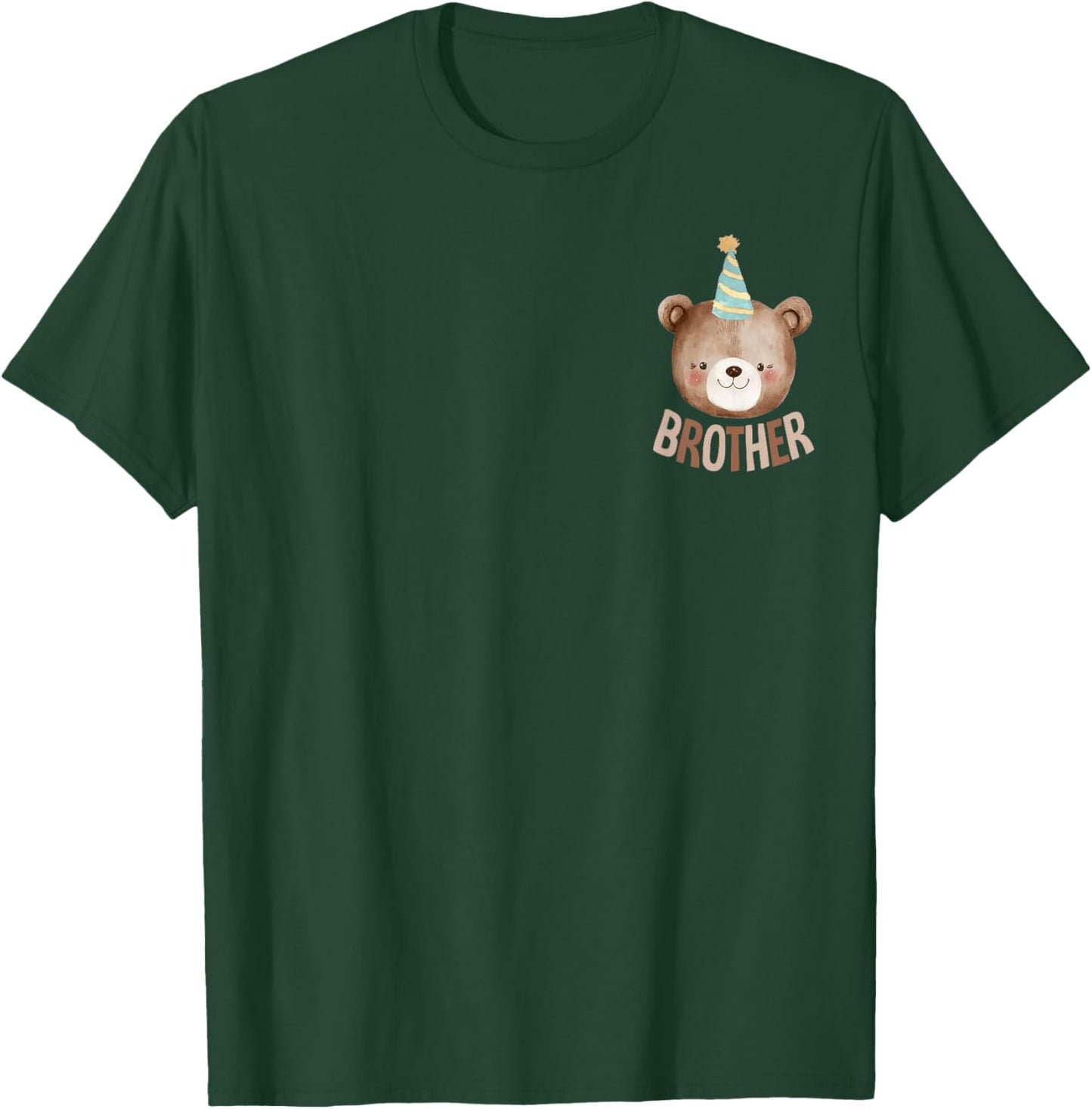 Brother Teddy Bear 1st Birthday Boy Girl Family Matching T-Shirt - T-Shirt | Forest