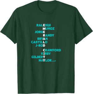 Emerald City Acrostic - Seattle Baseball T-Shirt - T-Shirt | Forest