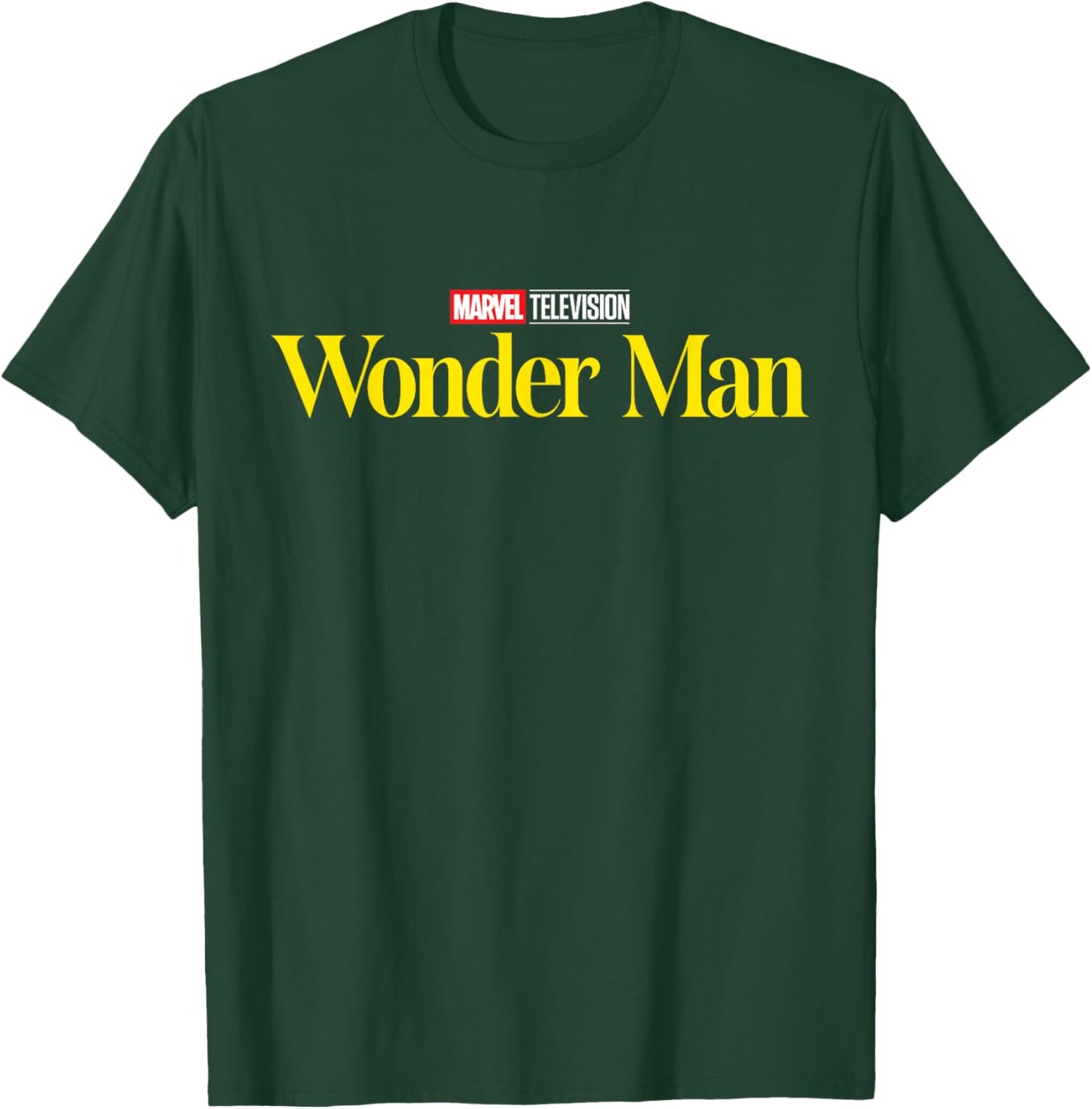 Marvel Television Wonder Man Official Disney+ Series Logo T-Shirt - T-Shirt | Forest