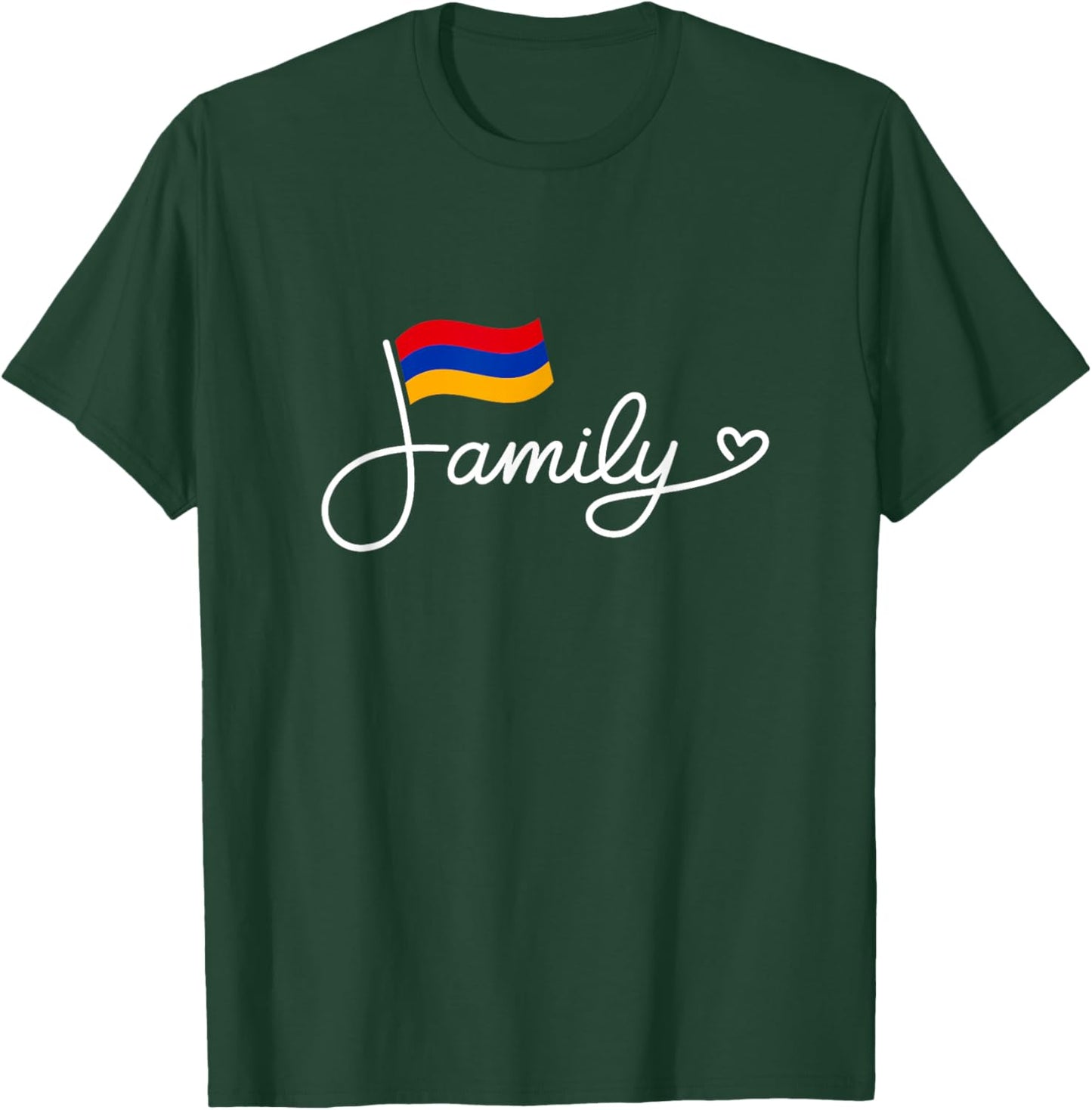 Armenia Family - Armenian Flag Heritage Word Art T-Shirt - T-Shirt | Forest