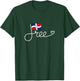 Free Dominican Republic Flag - Dominican Freedom Word Art T-Shirt - T-Shirt | Forest