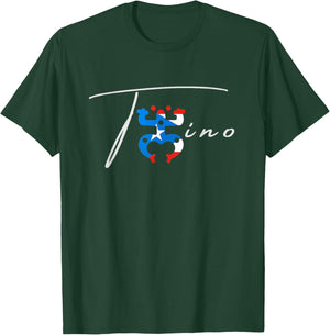 Funny Frog Coqui Puerto Rico Taino Hispanic Flag T-Shirt - T-Shirt | Forest