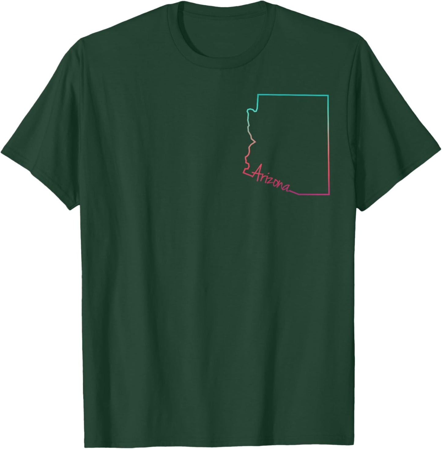 Arizona Grand Canyon Cactus Map AZ Lover Pride Trip Souvenir T-Shirt - T-Shirt | Forest