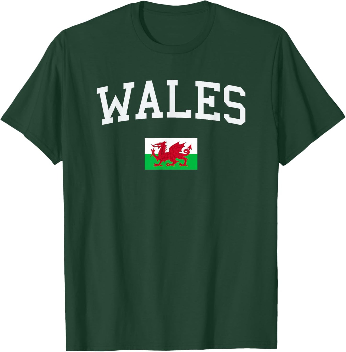 Welsh Flag Men Women Kids Wales T-Shirt - T-Shirt | Forest
