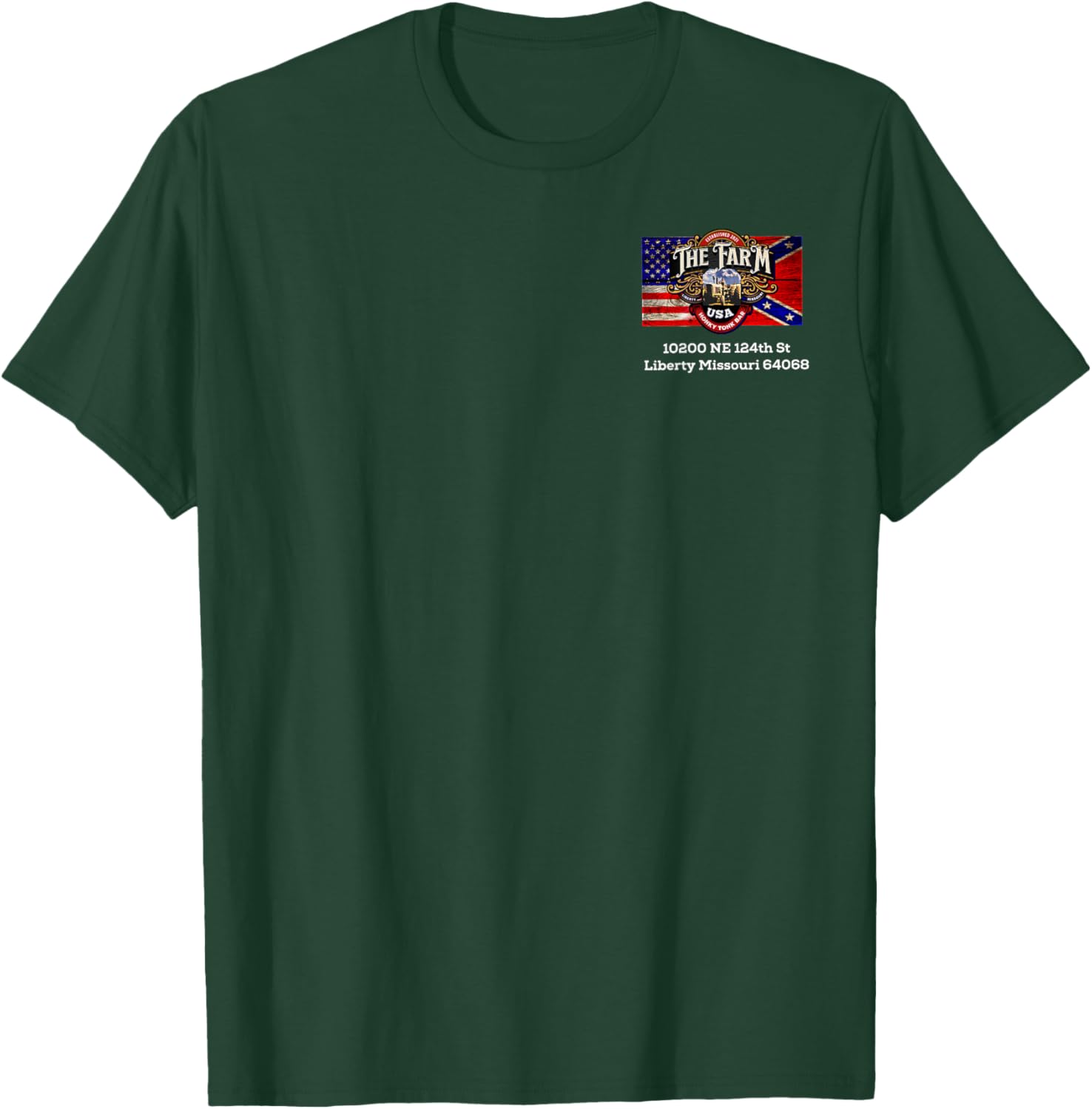 The Farm Liberty Missouri USA Bar Honky-Tonk Music T-Shirt - T-Shirt | Forest