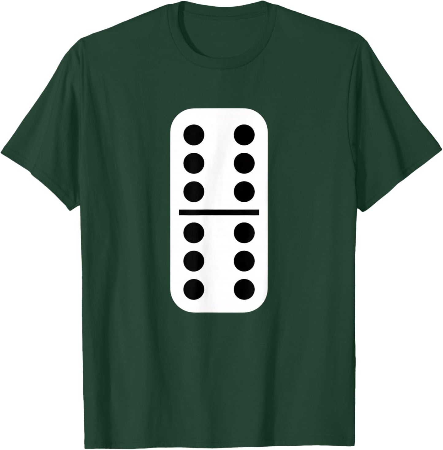Sports Double Six Domino - Classic Double-6 Game Tile T-Shirt - T-Shirt | Forest