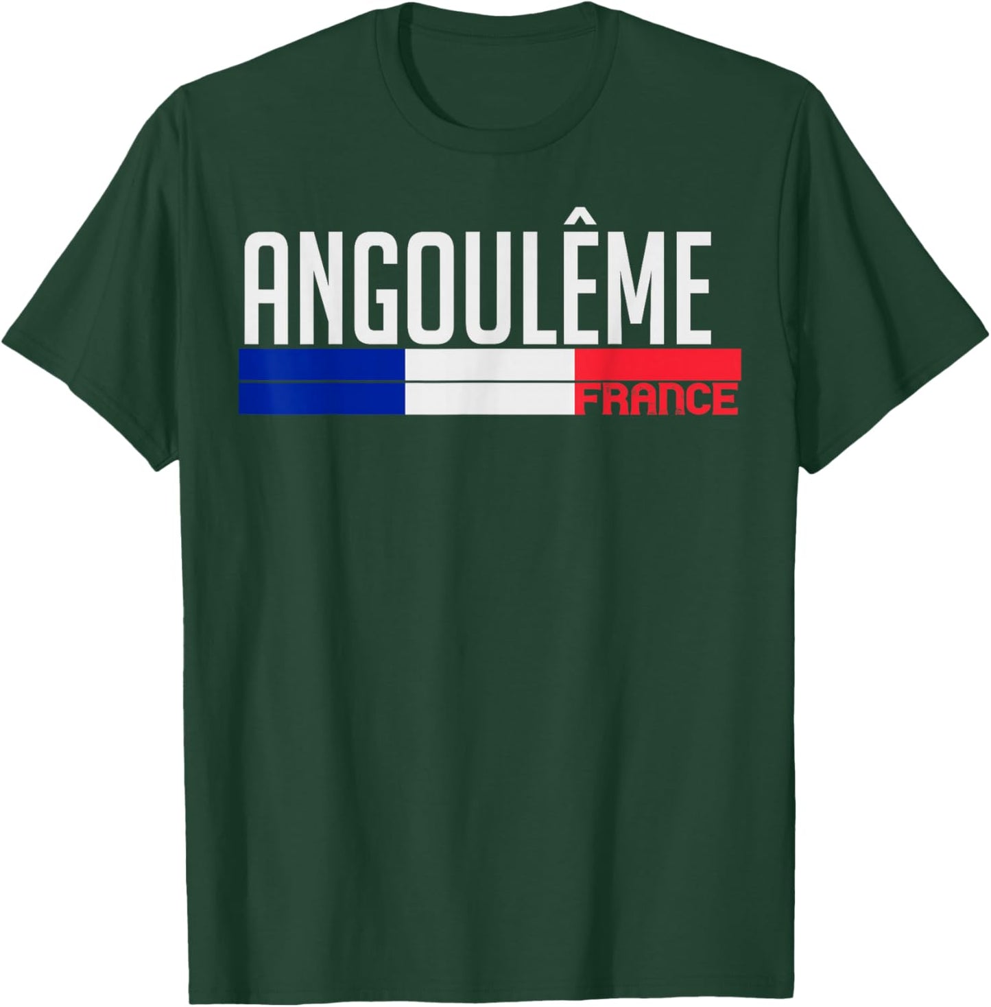 Angoulême France Flag Design French City Pride T-Shirt - T-Shirt | Forest