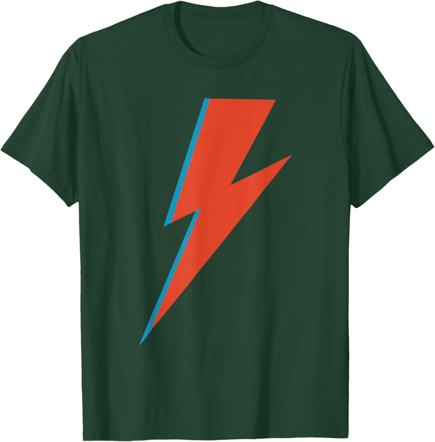 Lightning Bolt as Worn by Ziggy Rock Classic Music Sane 70s T-Shirt - T-Shirt | Forest