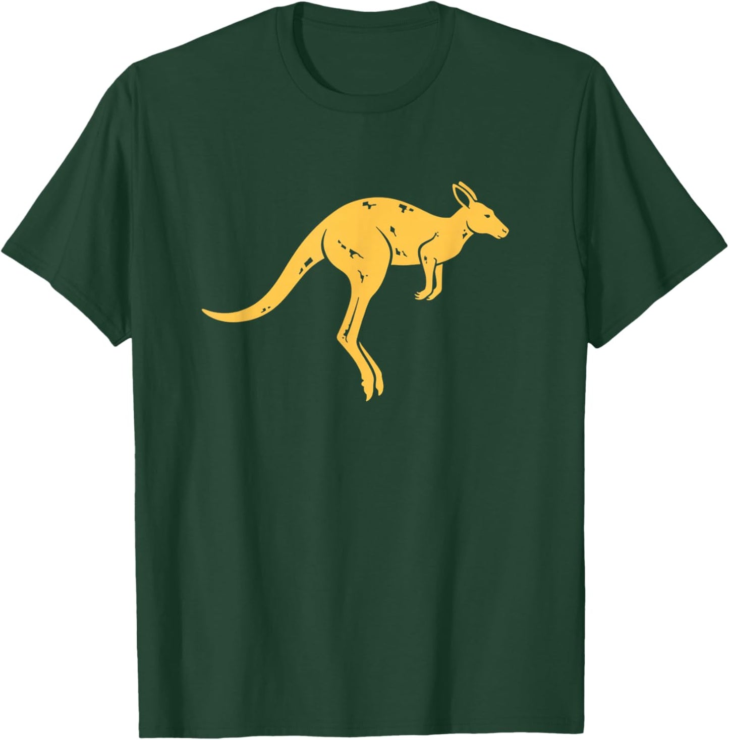 Australian Kangaroo Silhouette Australia Patriotic Animal T-Shirt - T-Shirt | Forest