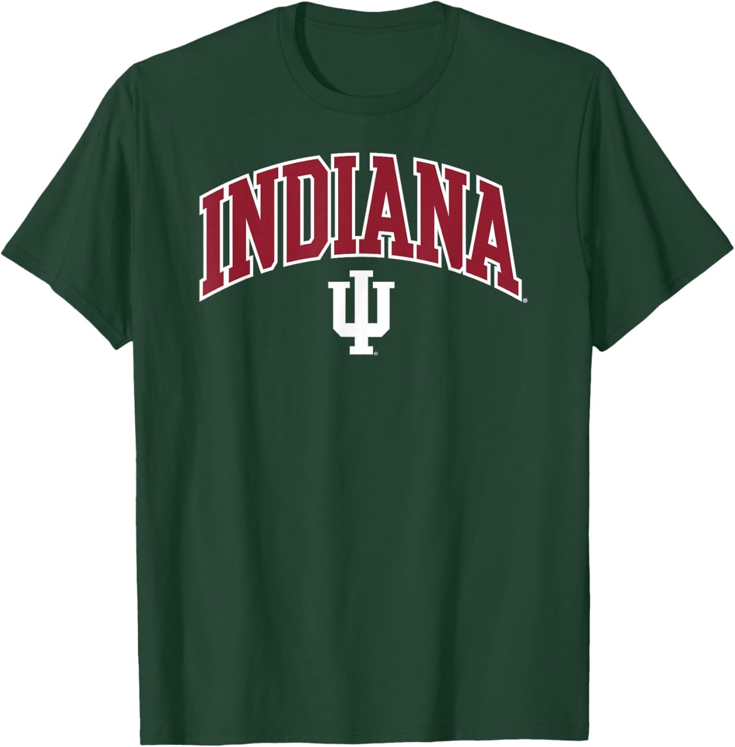 Indiana Hoosiers Arch Over Logo Officially Licensed T-Shirt - T-Shirt | Forest