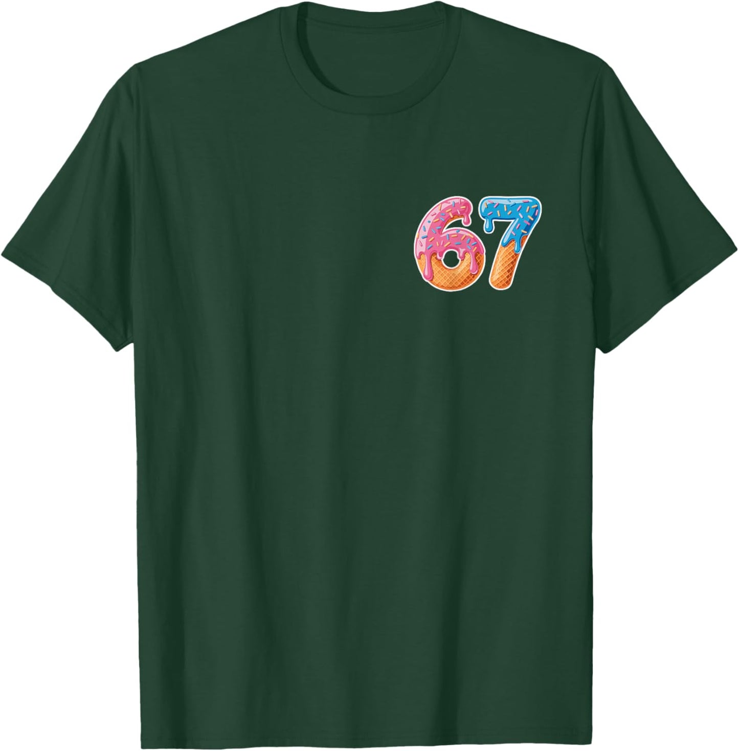 Ice Cream Drip Six Seven 6 7 Meme 67 T-Shirt - T-Shirt | Forest