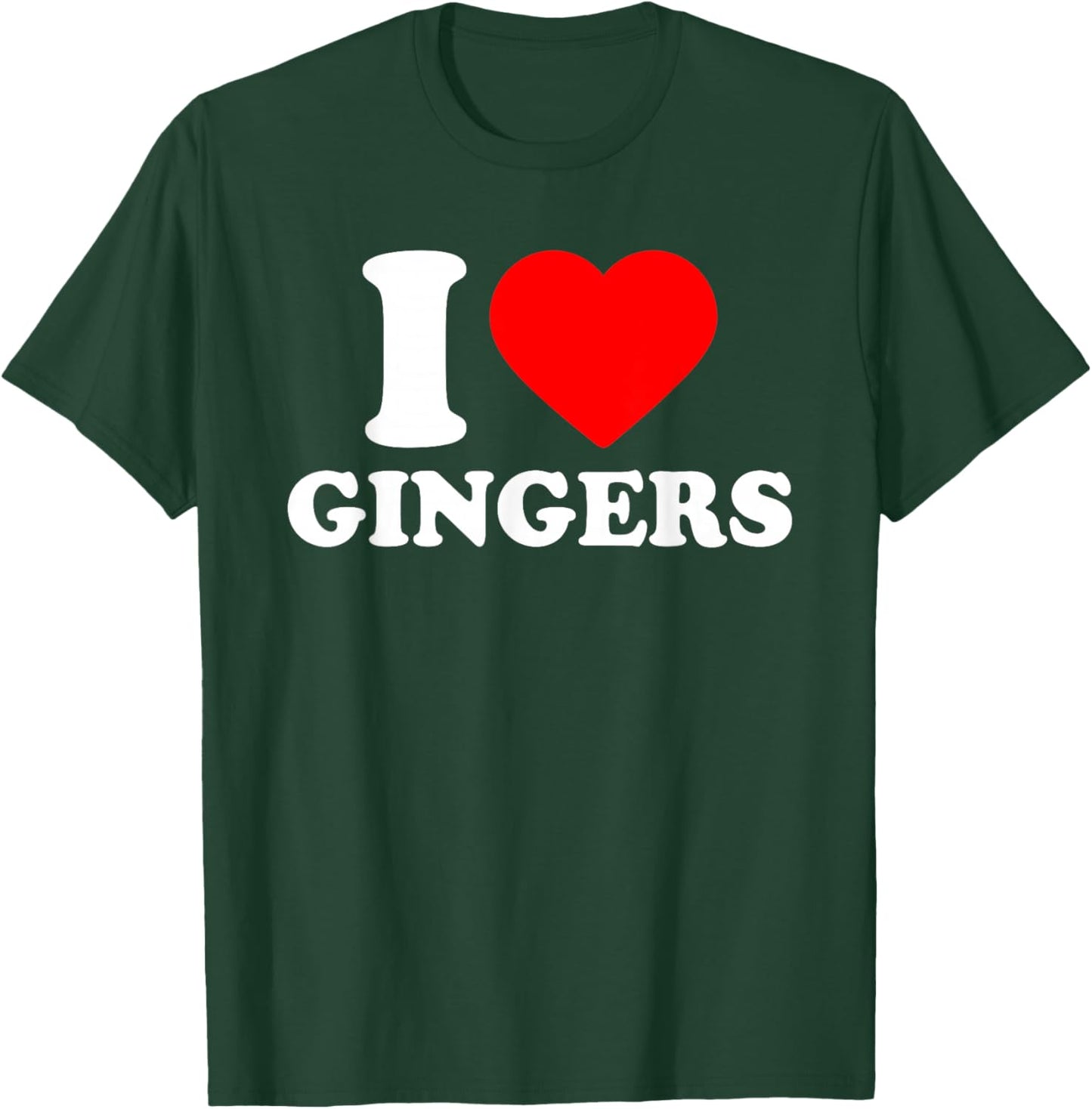 I Love Gingers Shirt, I Heart Gingers Redhead Lover T-Shirt - T-Shirt | Forest