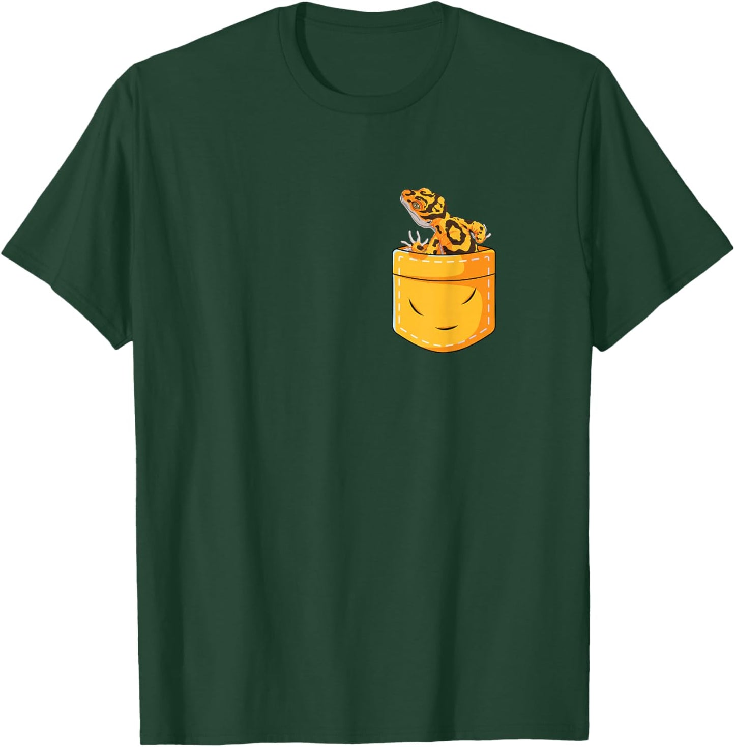Leopard Gecko Owner Pocket Leopard Gecko Lover T-Shirt - T-Shirt | Forest