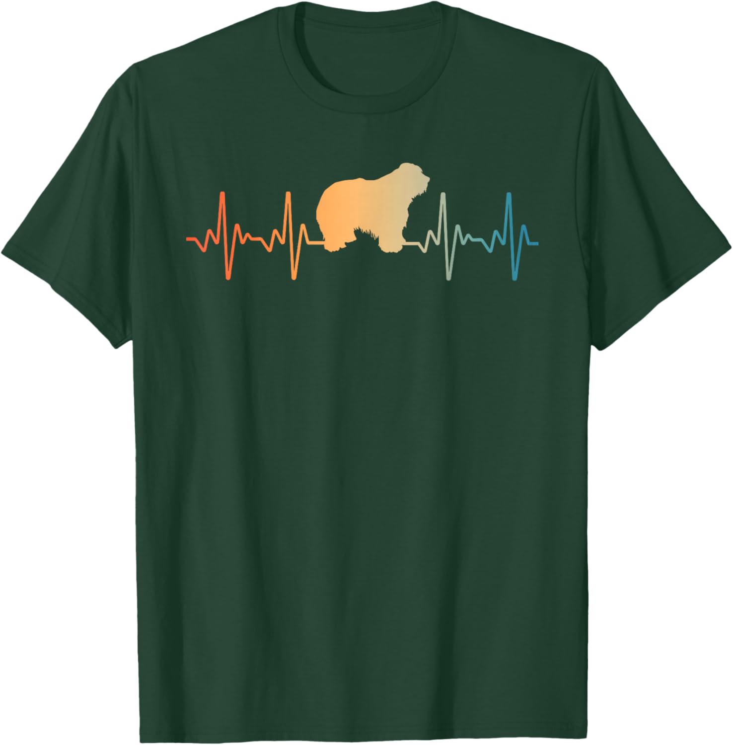 Cool Old English Sheepdog Art Women Sheepdog Lovers T-Shirt - T-Shirt | Forest