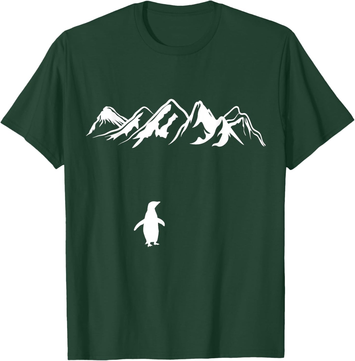 Nihilist Penguin to The Mountains Motivation T-Shirt - T-Shirt | Forest