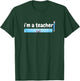 Proud Teacher Inspirational School T-Shirt - T-Shirt | Forest
