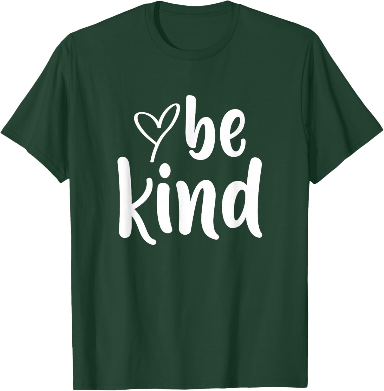 Be Kind Minimalist Love Kindness Positive T-Shirt - T-Shirt | Forest