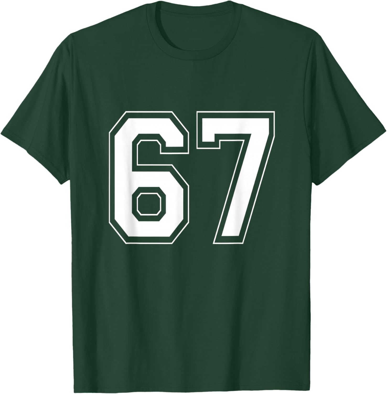 Number 6 7 Funny Meme Saying 6 7 Six Seven 6th 7th Birthday T-Shirt - T-Shirt | Forest