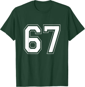 Number 6 7 Funny Meme Saying 6 7 Six Seven 6th 7th Birthday T-Shirt - T-Shirt | Forest