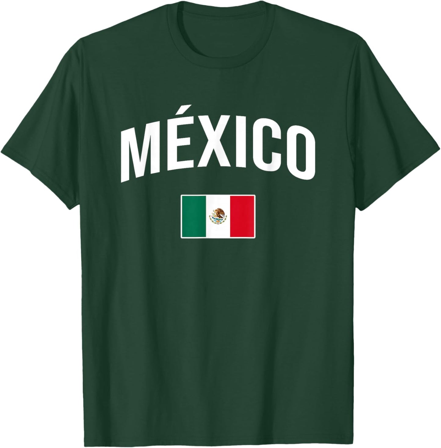 México - Flag of Mexico - Throwback Design - Classic T-Shirt - T-Shirt | Forest