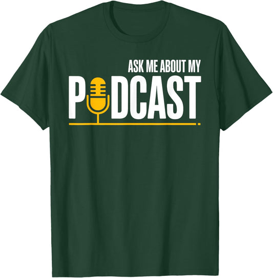 Best Podcast Art Women Podcasting Podcaster Podcast T-Shirt - T-Shirt | Forest