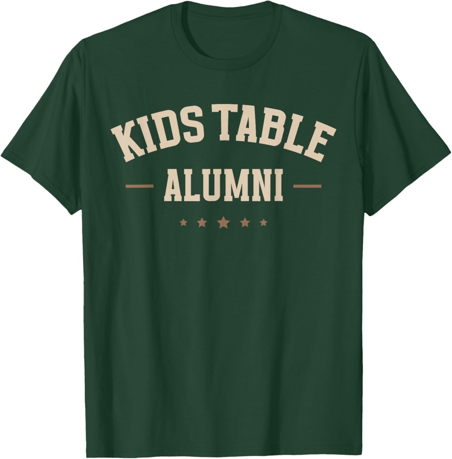 Vintage Kids Table Alumni Thanksgiving Fall Season Holiday T-Shirt - T-Shirt | Forest