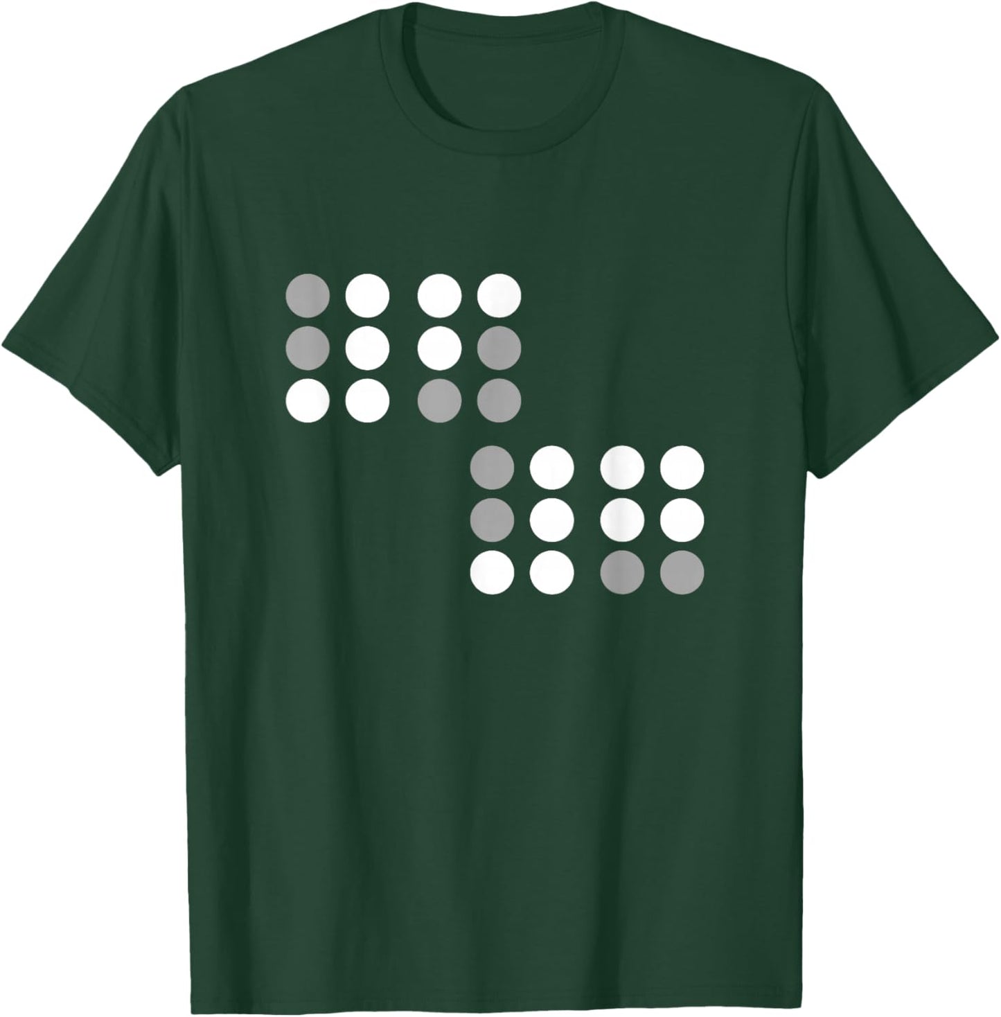 Funny Six Seven 6 7 Meme Unique Design 6 7 in Braille T-Shirt - T-Shirt | Forest