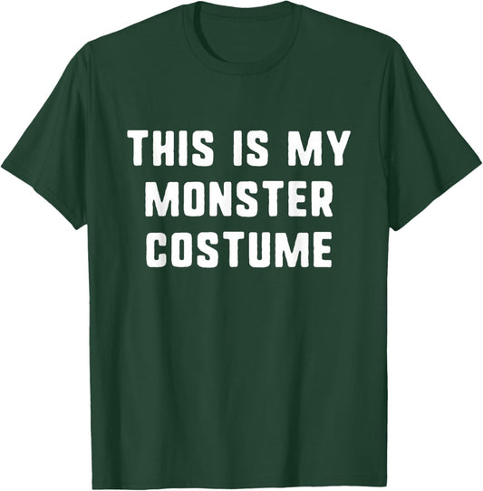 This is My Monster Costume Halloween Funny Easy Kids Adult T-Shirt - T-Shirt | Forest