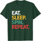 Eat Sleep Spin Repeat Marching Band Music Performance T-Shirt - T-Shirt | Forest