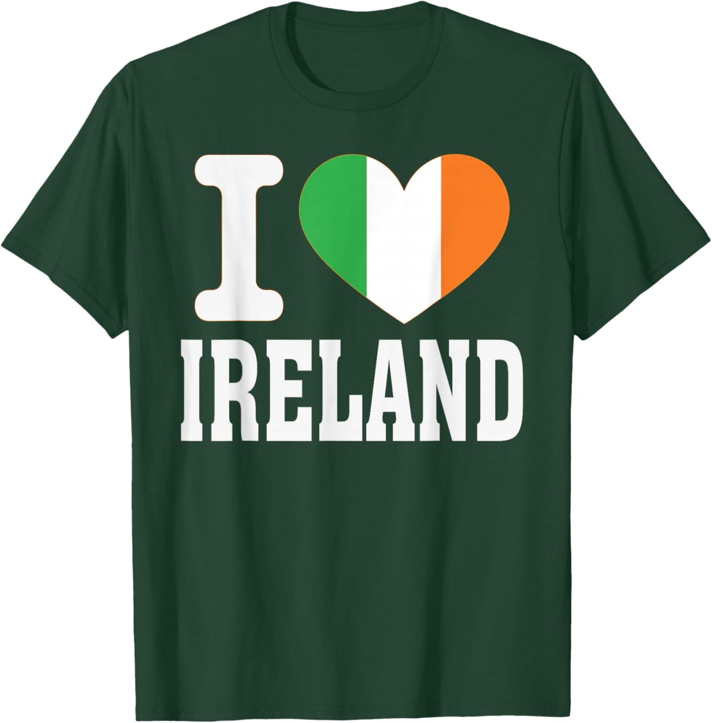 I Love Ireland Heart Souvenir Lovers Pride Travel T-Shirt - T-Shirt | Forest