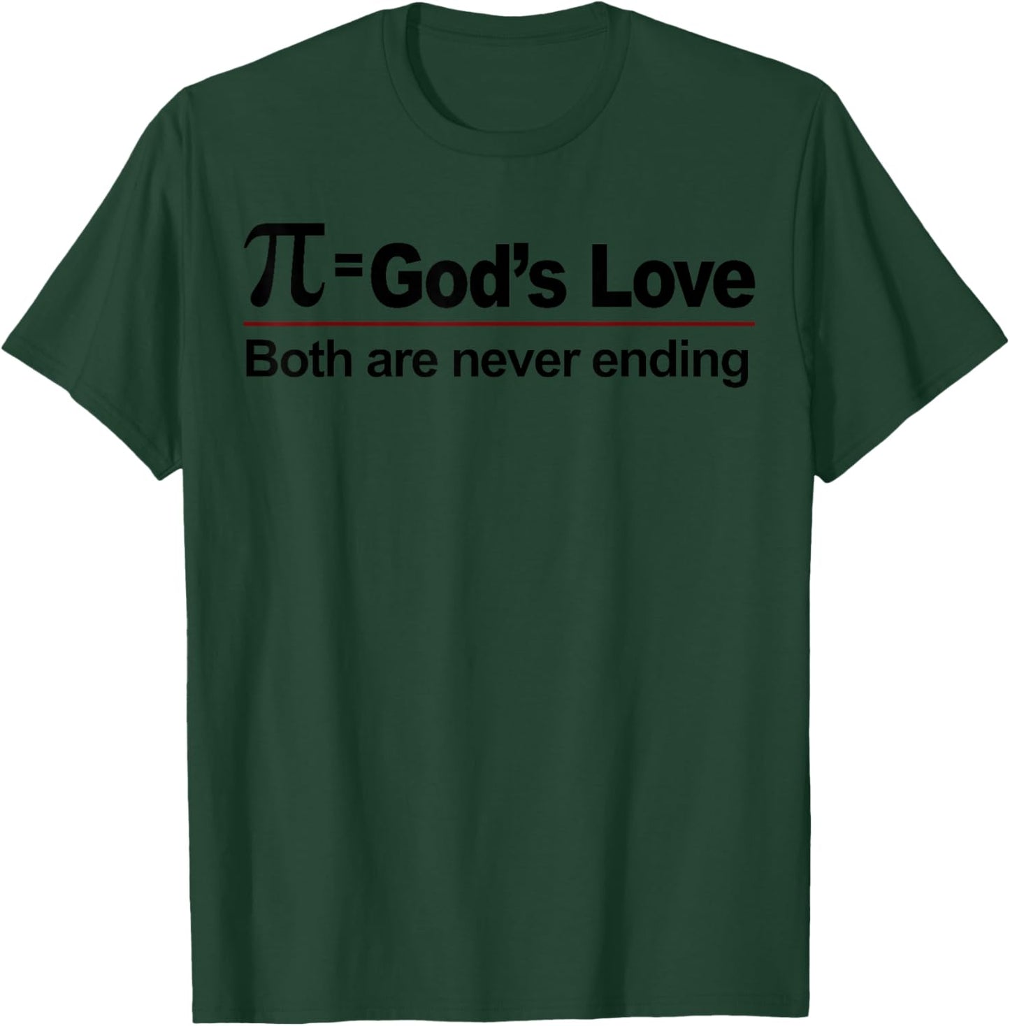 Pi Equals God’s Love T-Shirt - T-Shirt | Forest