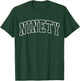 Ninety 90th Birthday Funny Athletic Lettering 90 Year Old T-Shirt - T-Shirt | Forest