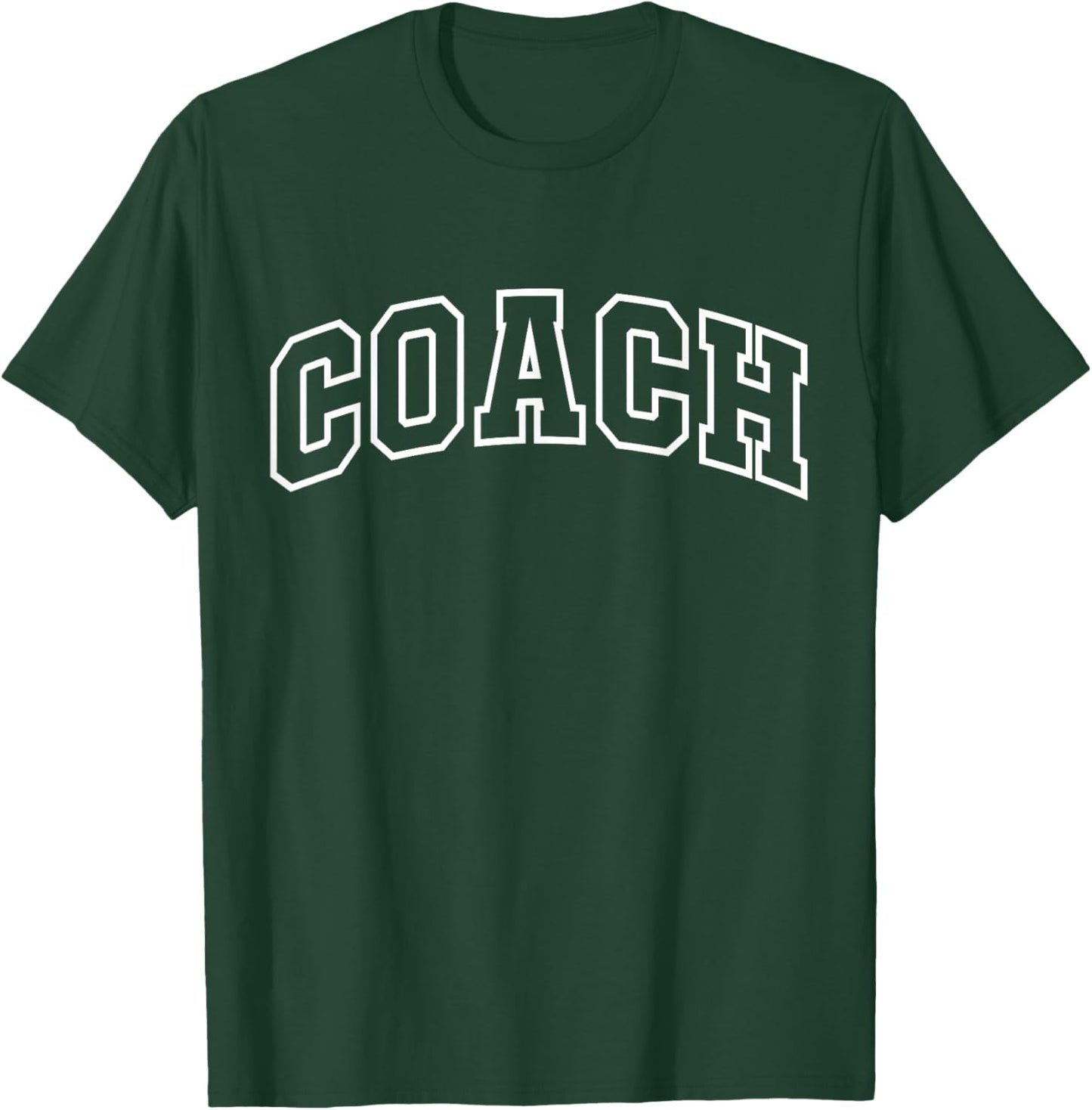 Coach Funny Athletic Lettering Trainer Men Women T-Shirt - T-Shirt | Forest
