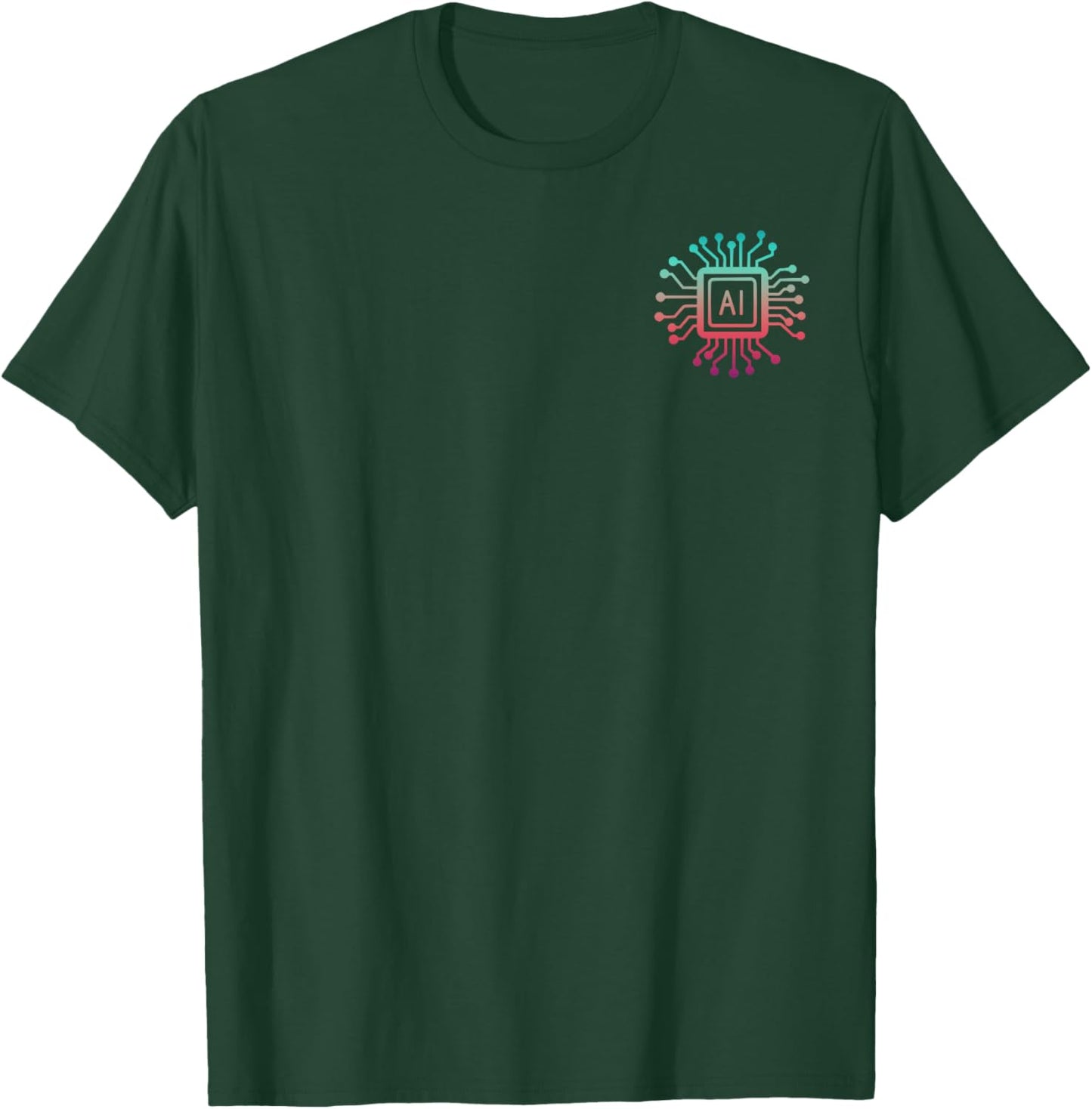 Artificial Intelligence Graphic Computer Science AI Tech T-Shirt - T-Shirt | Forest